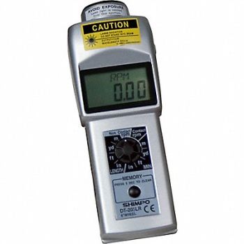 SHIMPO Tachometer 6 to 99 999 rpm, 21YD75