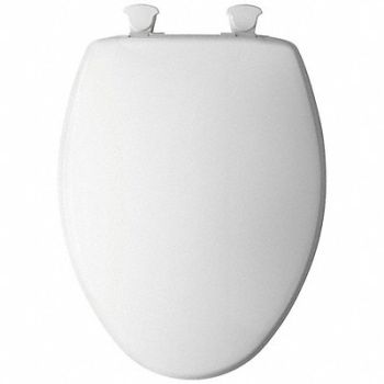 BEMIS Toilet Seat White Elongated 16 7/8 H, 797W64