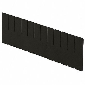 LEWISBINS Divider Black Polyethylene 5 7/16 in, 9UA97