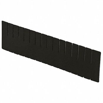 LEWISBINS Divider Black Polyethylene 12 in, 9PTJ4