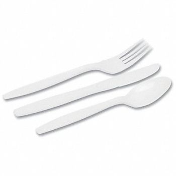 DIXIE Cutlery Combo White PK168, 43PT16