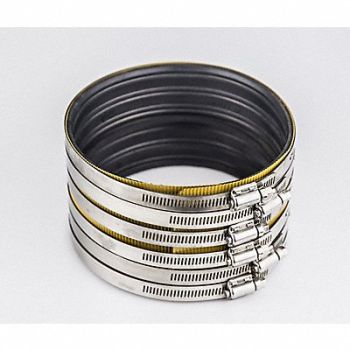 GRAINGER APPROVED No Hub Coupling Neoprene 6 in Pipe Size, 3HDC2