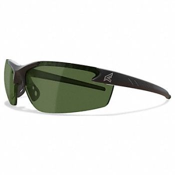 EDGE EYEWEAR Safety Glasses Smoke Lens Black Frame M, 801WJ8