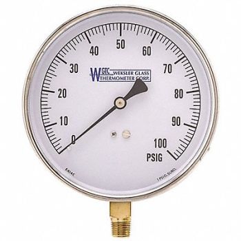 WGTC Differential Pressure Gauge 0 to 100 psi, 801CN6