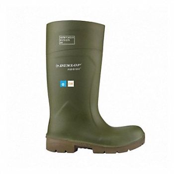 DUNLOP Boots Men s 16 Women s 18 Green PR, 61KP43