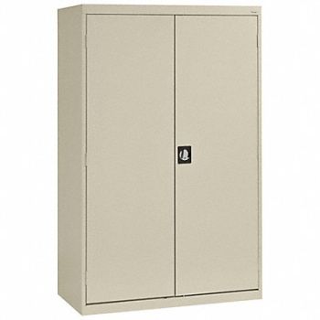 SANDUSKY Storage Cabinet 72 x46 x24 Putty 1Shlv, 8CU35