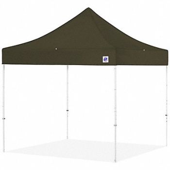 E-Z UP Portable Shelter Green 8 ft W 8 ft L, 800HY9