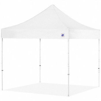 E-Z UP Portable Shelter White 8 ft W 8 ft L, 800HZ3