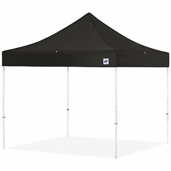 E-Z UP Portable Shelter Black 10 ft W 10 ft L, 800HZ4