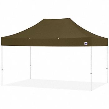 E-Z UP Portable Shelter Green 10 ft W 15 ft L, 800HZ9