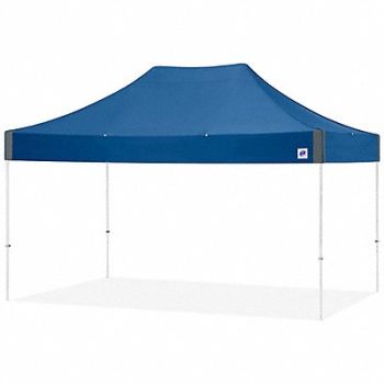 E-Z UP Portable Shelter Blue 10 ft W 15 ft L, 800J01