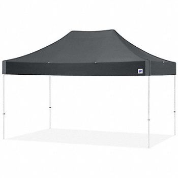 E-Z UP Portable Shelter Gray 10 ft W 15 ft L, 800J03