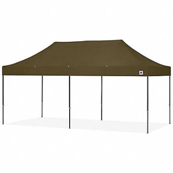 E-Z UP Portable Shelter Green 10 ft W 20 ft L, 800J05