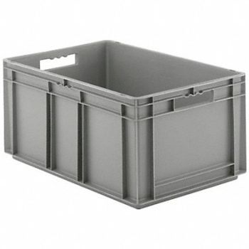SSI SCHAEFER Straight Wall Ctr Gray Solid PP, 4VL88