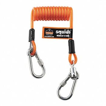 ERGODYNE Tool Lanyard Coiled, 256WH9