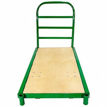 FAIRBANKS Platform Truck Plywood 72 x36 Green, 796AM6