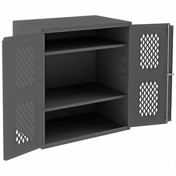 DURHAM MFG Storage Cabinet 42 x36 x24 Gray 2Shlv, 3NYK4