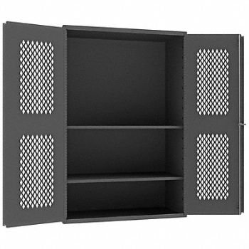 DURHAM MFG Pegboard Cab 72 x48 x24 Gry 750lbLoad, 3NYP2
