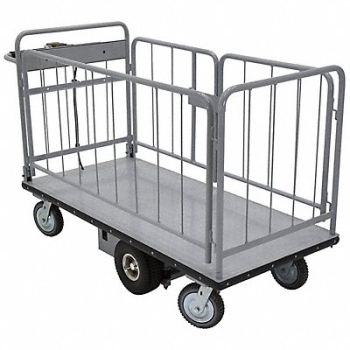 VESTIL Electric Matl Hndle Cart Sides 28x60, 44RA97