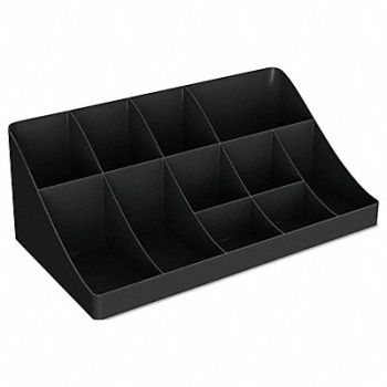MIND READER Coffee Condiment Organizer Black, 44NW47