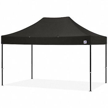 E-Z UP Shelter Black 10 ft W 15 ft L, 800J07