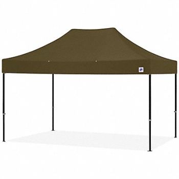 E-Z UP Shelter Green 10 ft W 15 ft L, 800J08