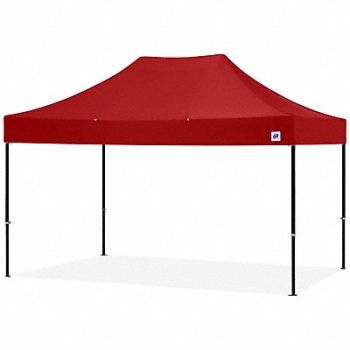 E-Z UP Shelter Red 10 ft W 15 ft L, 800J10