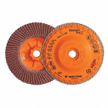 WALTER SURFACE TECHNOLOGIES Flap Disc Coated 6 dia 10 200 RPM, 804CF9