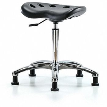 BLUE RIDGE ERGONOMICS ESD Tractor Stool 300 lb Cap. Black, 797PV2