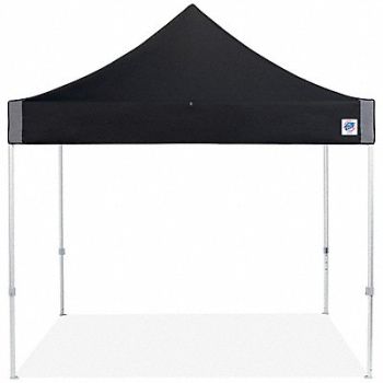 E-Z UP Shelter Black 10 ft W 10 ft L, 800J22