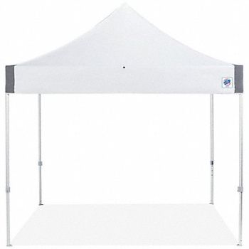 E-Z UP Shelter White 10 ft W 10 ft L, 800J26