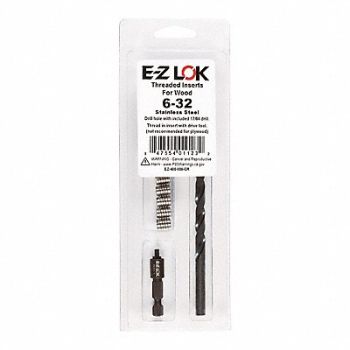 GRAINGER APPROVED Threaded Insert for Wood, 807TU4