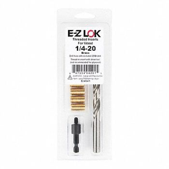 GRAINGER APPROVED Threaded Insert for Wood, 807TU0