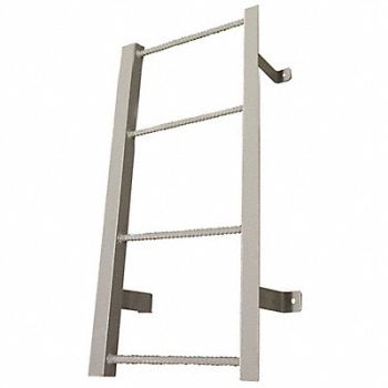 COTTERMAN Fixed Ladder 3 ft H. Steel 4 Rungs, 21VF22
