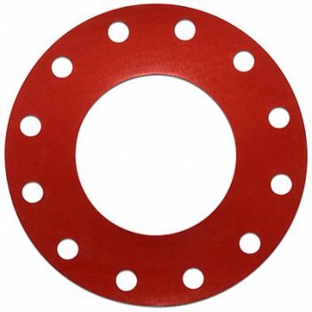 GRAINGER APPROVED Flange Gasket Full Face 6 Pipe, 55ZA50