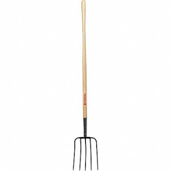 CORONA Manure Fork 5 Tine 54 Ash Wood Handle, 212W52