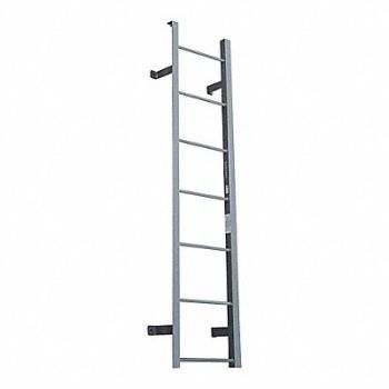 COTTERMAN Fixed Ladder 6 ft H. Steel 7 Rungs, 21VF28