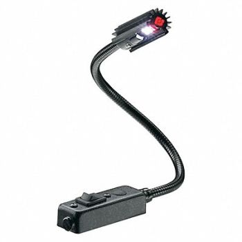 FEDERAL SIGNAL Task Light Gooseneck 5 W Black, 454W71