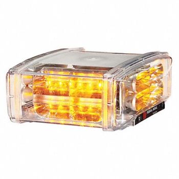 FEDERAL SIGNAL Mini Light Bar LED Amber Permanent, 454W60