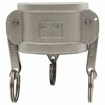 DIXON VALVE COUPLING Cam and Groove Dust Cap SS 2, 58DT68