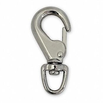 LUCKY LINE PRODUCTS Eyelet Spring Snap L 4 5/8 In, 4FCF9