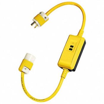 HUBBELL WIRING DEVICE-KELLEMS Self-Test Portable GFCI, 793TJ4