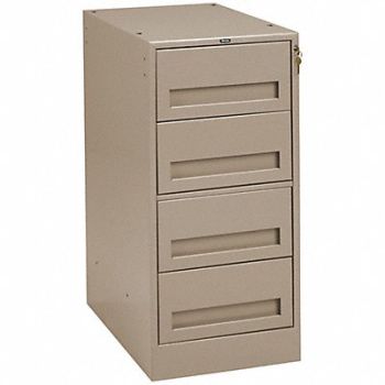 TENNSCO Drawer Pedestal 15 W x 24 D x 32 H Sand, 8RM13