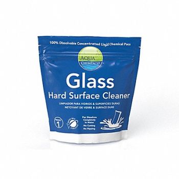 AQUA CHEMPACS Glass Cleaner Liquid 20 ct Concentrated, 807HP9