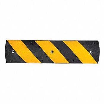 GRAINGER APPROVED Alley Bump Black/Yellow 3 H x 12 W, 49ZZ35