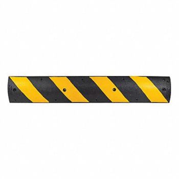 GRAINGER APPROVED Speed Bump Black/Yellow 2-1/4 H, 49ZZ33
