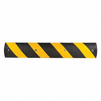 GRAINGER APPROVED Alley Bump Black/Yellow 72 L x 12 W, 49ZZ36