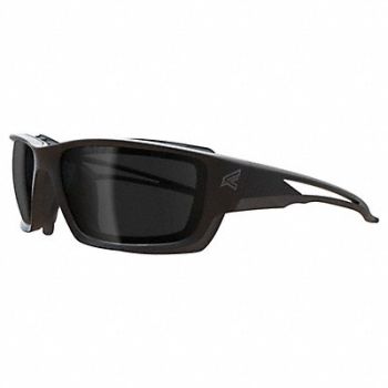 EDGE EYEWEAR Safety Glasses Smoke Lens Black Frame M, 801WK1