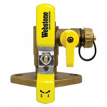 WEBSTONE Flange Ball Valve w/Drain 2 In, 40L191