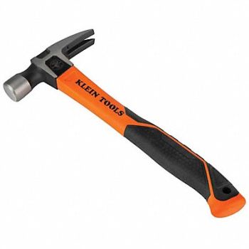KLEIN TOOLS Straight Claw Hammer Fiberglass 13 L, 795CV0